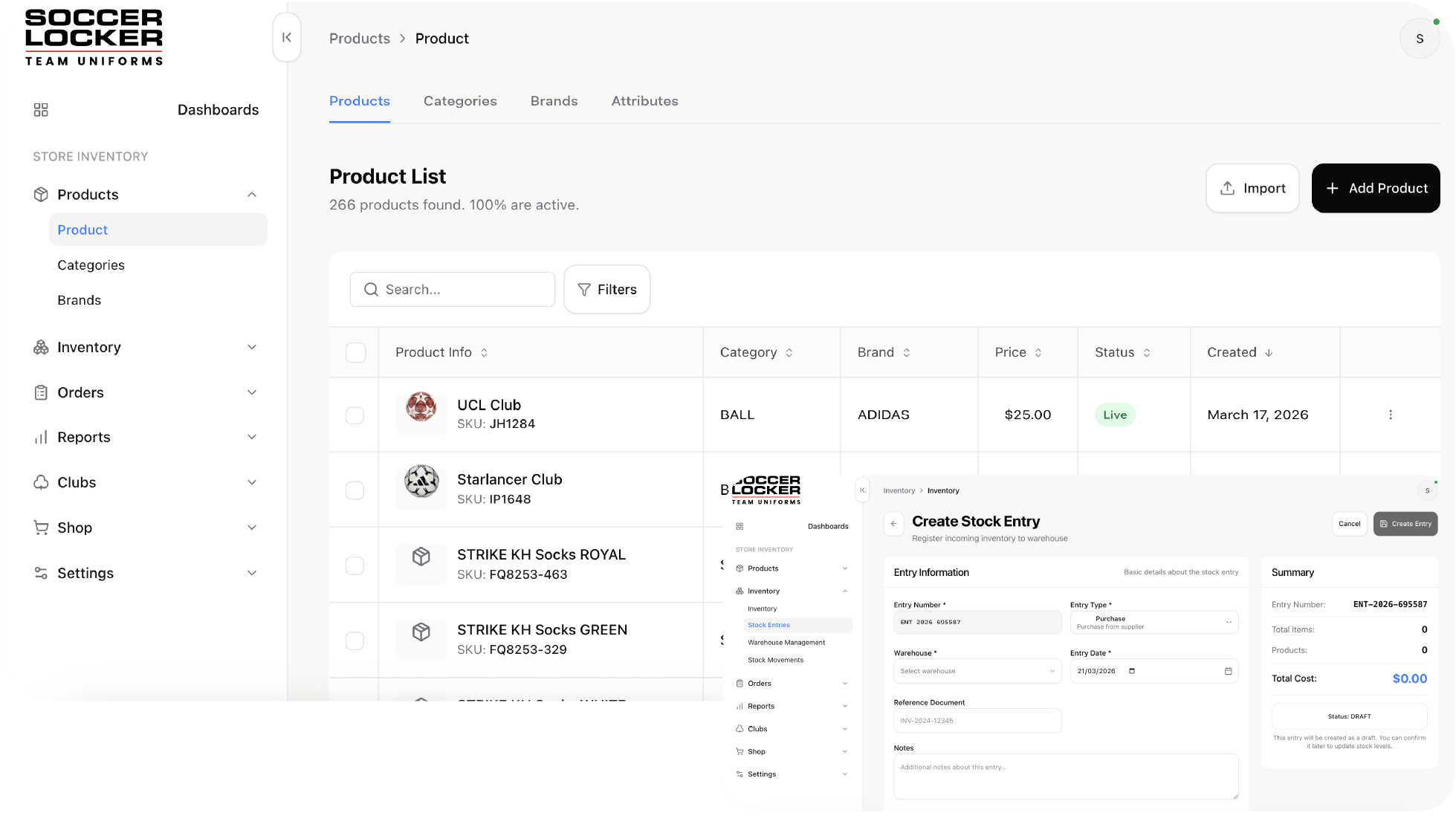 Soccer Locker screenshot